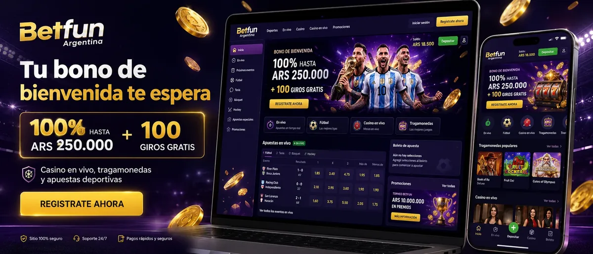 Plataforma Betfun Argentina presentada por el equipo editorial